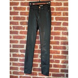 DL1961 Marianna Hewitt black coated denim jeans size 23